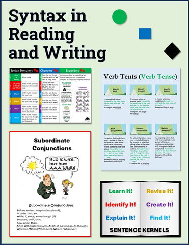 Syntax in Reading and Writing Lessons and Worksheets