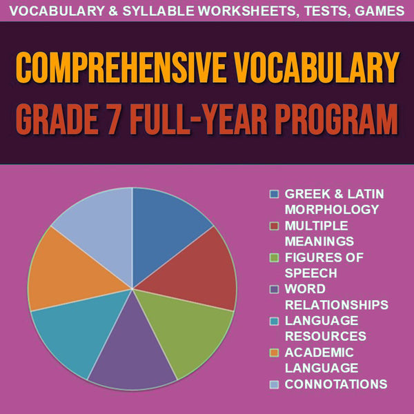 Comprehensive Vocabulary Grade 7