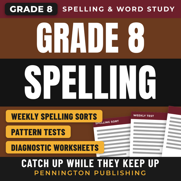 Differentiated Spelling Instruction Grade 8 Lessons, Remedial Worksheets, and Tests
