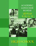 Academic Language Words for High School