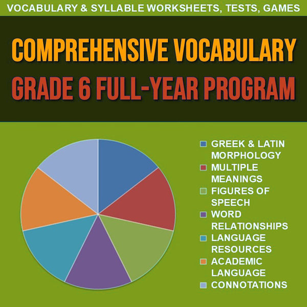 Comprehensive Vocabulary Grade 6