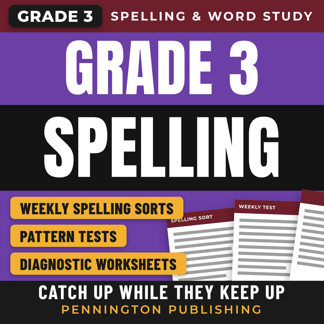 Differentiated Spelling Instruction Grade 3 Lessons, Remedial Worksheets, and Tests cover