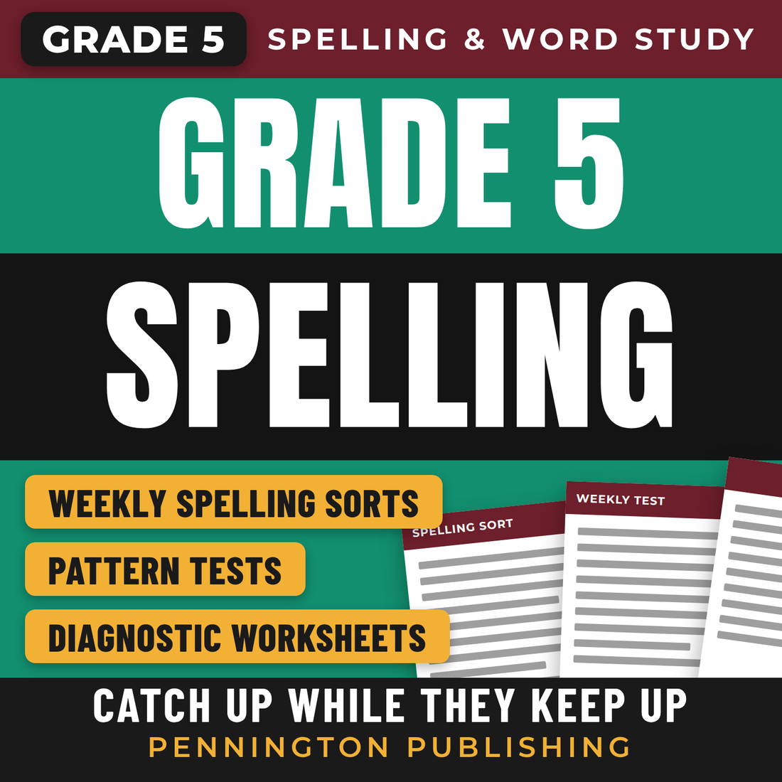 Differentiated Spelling Instruction Grade 5 Lessons, Remedial Worksheets, and Tests cover