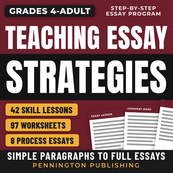 Teaching Essay Strategies | Step by Step Worksheets, Skills, and 8 Process Essays