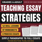 Teaching Essay Strategies | Step by Step Worksheets, Skills, and 8 Process Essay