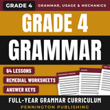 Grade 4 Teaching Grammar, Usage, and Mechanics Lessons, Remedial Worksheets, and