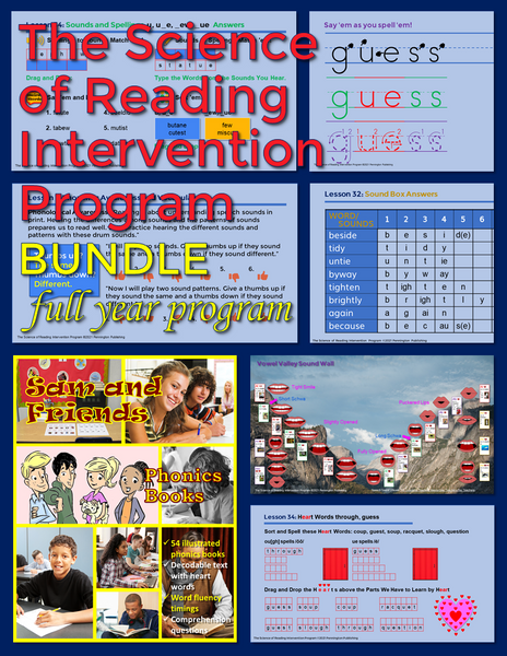 The Science of Reading Intervention Program BUNDLE (Complete Full-Year ...