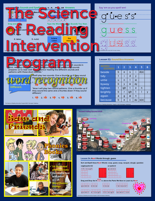 The Science of Reading Intervention Program: Word Recognition (Phonics, Spelling, Phonics, Fluency, and Comprehension)